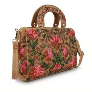EVEDA Synthetic Leather Gorgeous Embroidery Stylish Design Shoulder Crossbody Hobo Women Handbag